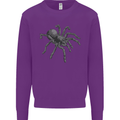 A Tarantula Spider Kids Sweatshirt Jumper Purple