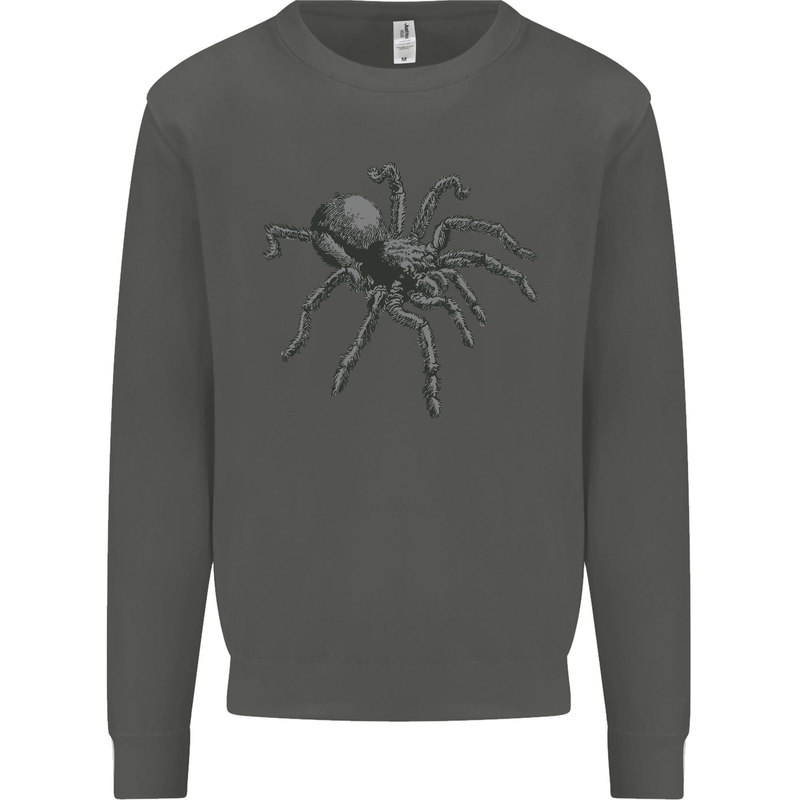 A Tarantula Spider Kids Sweatshirt Jumper Storm Grey