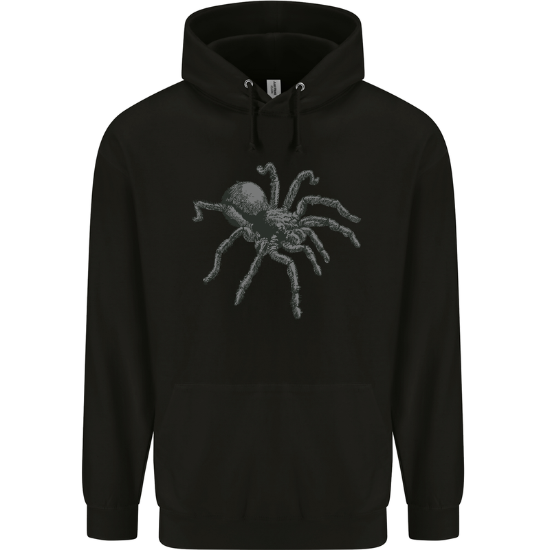 A Tarantula Spider Mens 80% Cotton Hoodie Black