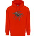 A Tarantula Spider Mens 80% Cotton Hoodie Bright Red