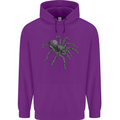 A Tarantula Spider Mens 80% Cotton Hoodie Purple