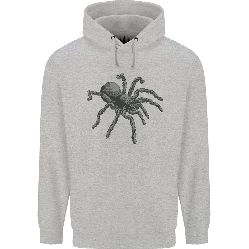 A Tarantula Spider Mens 80% Cotton Hoodie Sports Grey