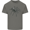 A Tarantula Spider Mens Cotton T-Shirt Tee Top Charcoal