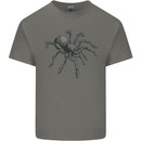 A Tarantula Spider Mens Cotton T-Shirt Tee Top Charcoal