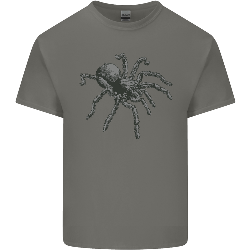 A Tarantula Spider Mens Cotton T-Shirt Tee Top Charcoal