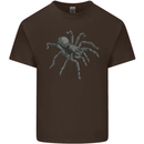 A Tarantula Spider Mens Cotton T-Shirt Tee Top Dark Chocolate
