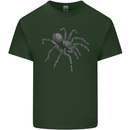 A Tarantula Spider Mens Cotton T-Shirt Tee Top Forest Green
