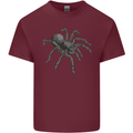 A Tarantula Spider Mens Cotton T-Shirt Tee Top Maroon