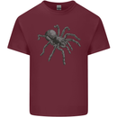 A Tarantula Spider Mens Cotton T-Shirt Tee Top Maroon