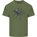 A Tarantula Spider Mens Cotton T-Shirt Tee Top Military Green