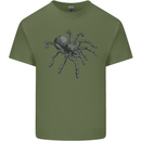 A Tarantula Spider Mens Cotton T-Shirt Tee Top Military Green