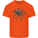 A Tarantula Spider Mens Cotton T-Shirt Tee Top Orange