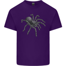 A Tarantula Spider Mens Cotton T-Shirt Tee Top Purple