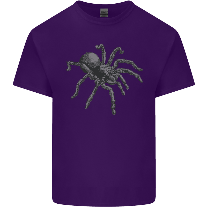 A Tarantula Spider Mens Cotton T-Shirt Tee Top Purple