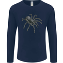 A Tarantula Spider Mens Long Sleeve T-Shirt Navy Blue
