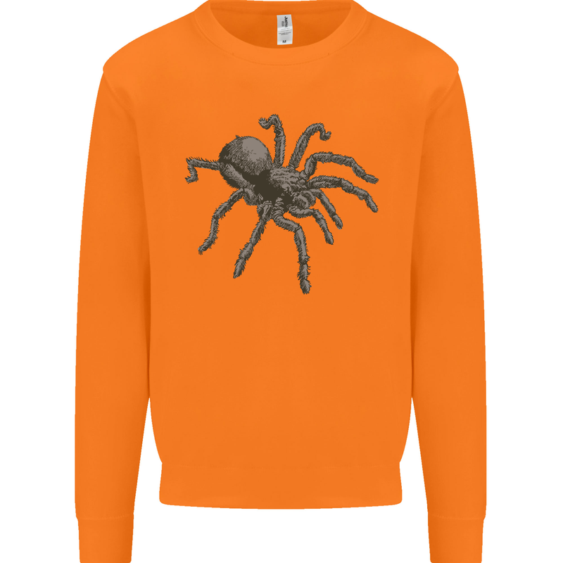 A Tarantula Spider Mens Sweatshirt Jumper Orange