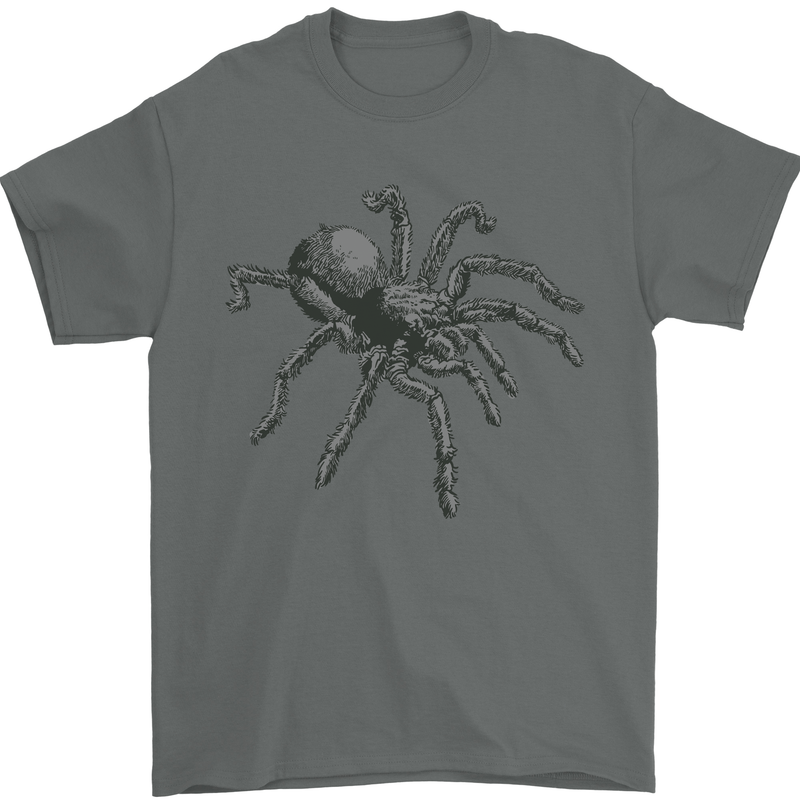 A Tarantula Spider Mens T-Shirt 100% Cotton Charcoal