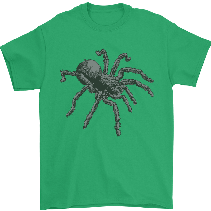A Tarantula Spider Mens T-Shirt 100% Cotton Irish Green