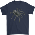 A Tarantula Spider Mens T-Shirt 100% Cotton Navy Blue