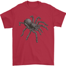 A Tarantula Spider Mens T-Shirt 100% Cotton Red