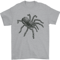 A Tarantula Spider Mens T-Shirt 100% Cotton Sports Grey