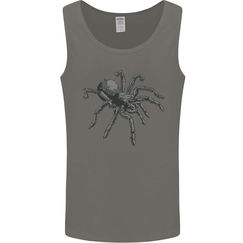 A Tarantula Spider Mens Vest Tank Top Charcoal