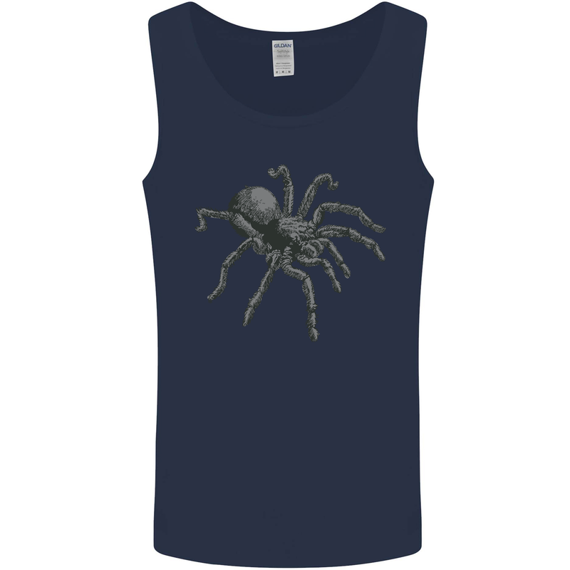 A Tarantula Spider Mens Vest Tank Top Navy Blue