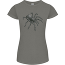 A Tarantula Spider Womens Petite Cut T-Shirt Charcoal