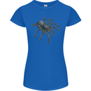 A Tarantula Spider Womens Petite Cut T-Shirt Royal Blue