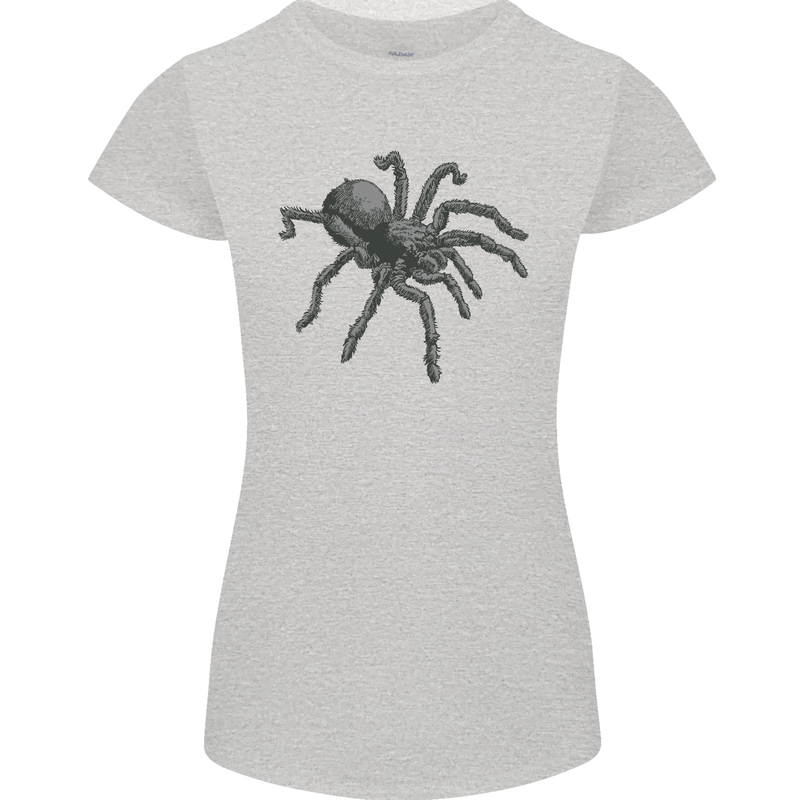 A Tarantula Spider Womens Petite Cut T-Shirt Sports Grey