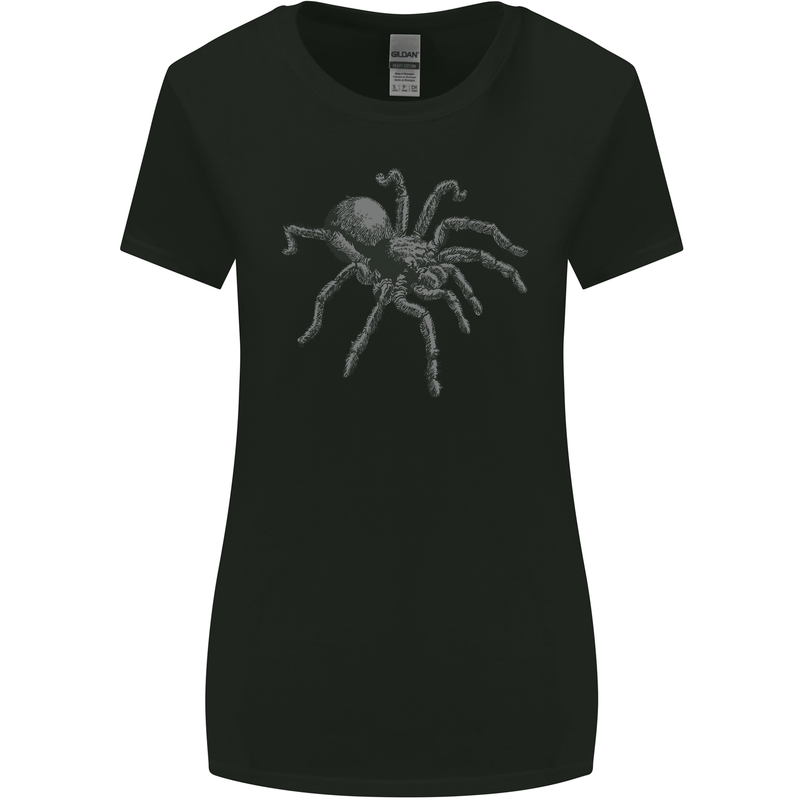 A Tarantula Spider Womens Wider Cut T-Shirt Black