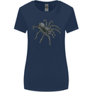 A Tarantula Spider Womens Wider Cut T-Shirt Navy Blue