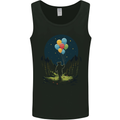 A Teddy Bear Holding Balloons Fantasy Mens Vest Tank Top Black