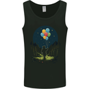 A Teddy Bear Holding Balloons Fantasy Mens Vest Tank Top Black