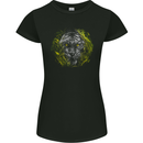 A Tiger in the Grass Womens Petite Cut T-Shirt Black