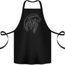 A Tribal Dragon Tattoo Style Cotton Apron 100% Organic Black