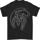 A Tribal Dragon Tattoo Style Mens T-Shirt 100% Cotton BLACK