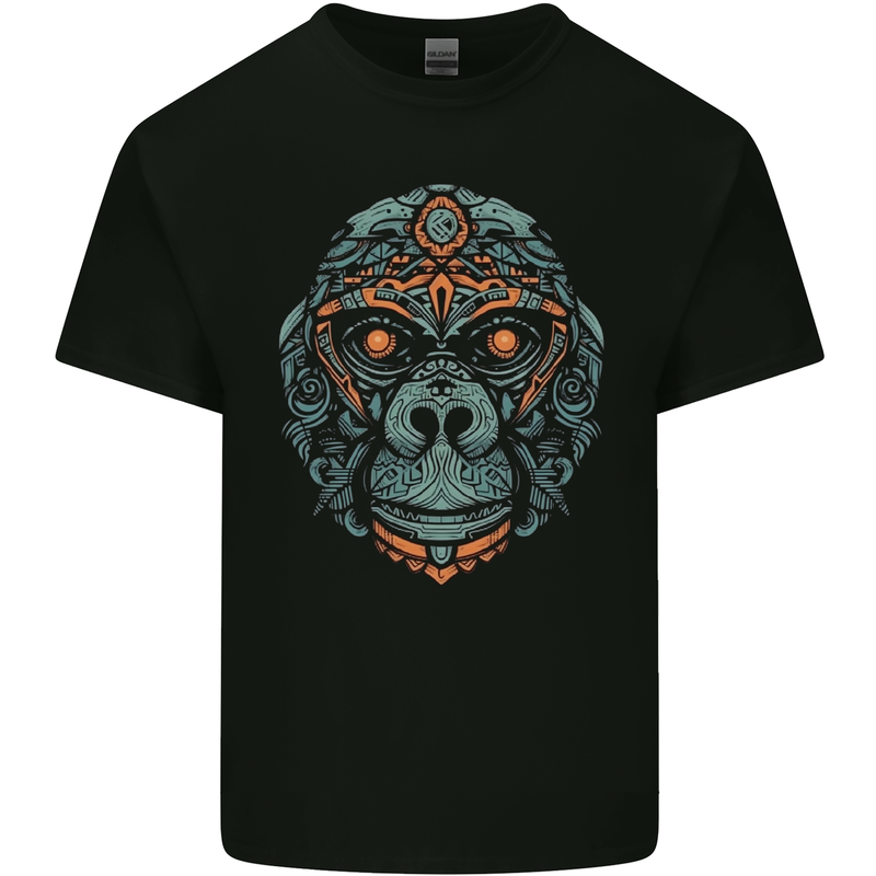 A Tribal Gorilla Kids T-Shirt Childrens Black