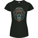 A Tribal Gorilla Womens Petite Cut T-Shirt Black