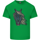 A Tribal Horse Equestrian Mens Cotton T-Shirt Tee Top Irish Green
