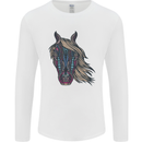 A Tribal Horse Equestrian Mens Long Sleeve T-Shirt White