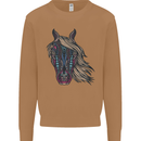 A Tribal Horse Equestrian Mens Sweatshirt Jumper Caramel Latte