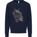 A Tribal Horse Equestrian Mens Sweatshirt Jumper Navy Blue