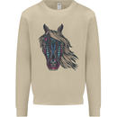 A Tribal Horse Equestrian Mens Sweatshirt Jumper Sand