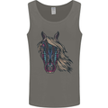 A Tribal Horse Equestrian Mens Vest Tank Top Charcoal