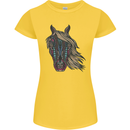 A Tribal Horse Equestrian Womens Petite Cut T-Shirt Yellow