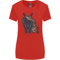 A Tribal Horse Equestrian Womens Wider Cut T-Shirt Red