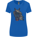A Tribal Horse Equestrian Womens Wider Cut T-Shirt Royal Blue