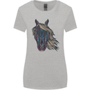 A Tribal Horse Equestrian Womens Wider Cut T-Shirt Sports Grey