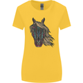 A Tribal Horse Equestrian Womens Wider Cut T-Shirt Yellow